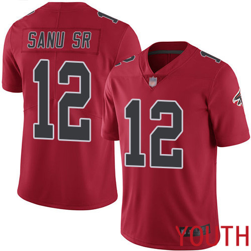 Atlanta Falcons Limited Red Youth Mohamed Sanu Jersey NFL Football 12 Rush Vapor Untouchable
